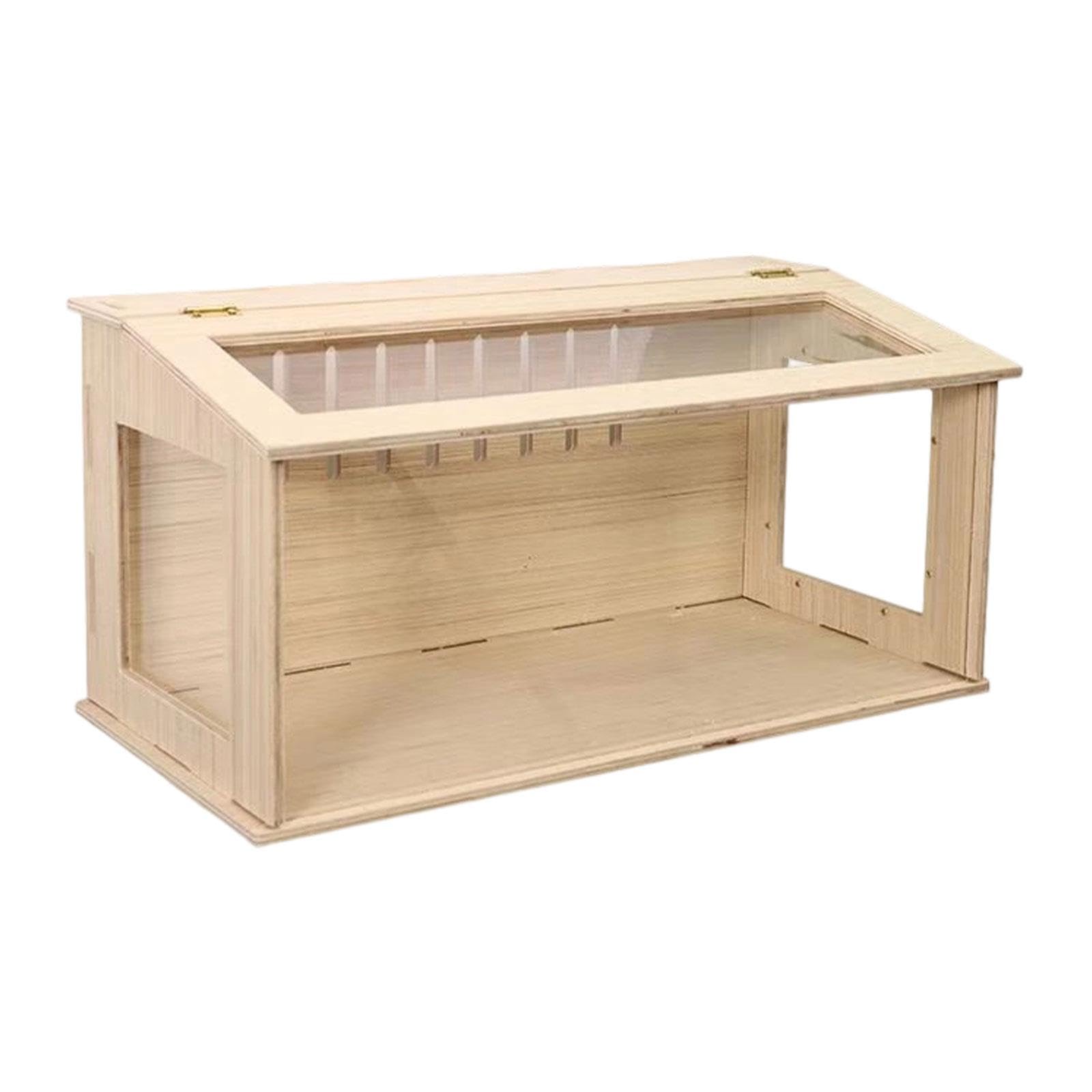 F Fityle Jaula para Hámster de, Caja de Cría de Pollos con Ventana, Escondite, Nido, Hábitat para Ratones Y, Caja Nido para Ratones, Ratones Y, Lados Transparentes de 40 cm