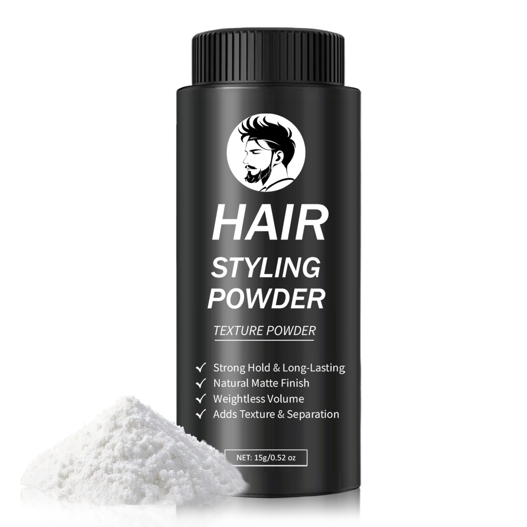 DAMUSI Hair Styling Powder for Men Women - Volumizing and Texturizing Powder Matte Finish Natural Look Mattifying Hair