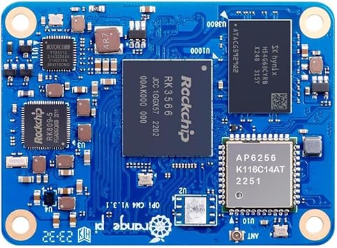 Orange Pi Compute Module 4 with 2GB Ram 32GB eMMc Core Board Support 4K HD Display Integrated RKNN NPU AI Accelerator