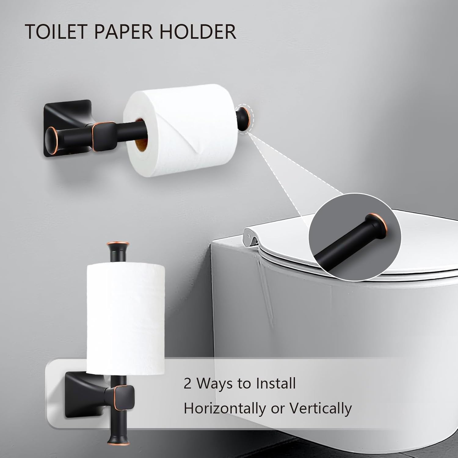 5 Piece Bathroom Hardware Accessories Set SUS304 Stainless Steel Bath Towel Bar Set 24 Inch Towel Racks for — view 7