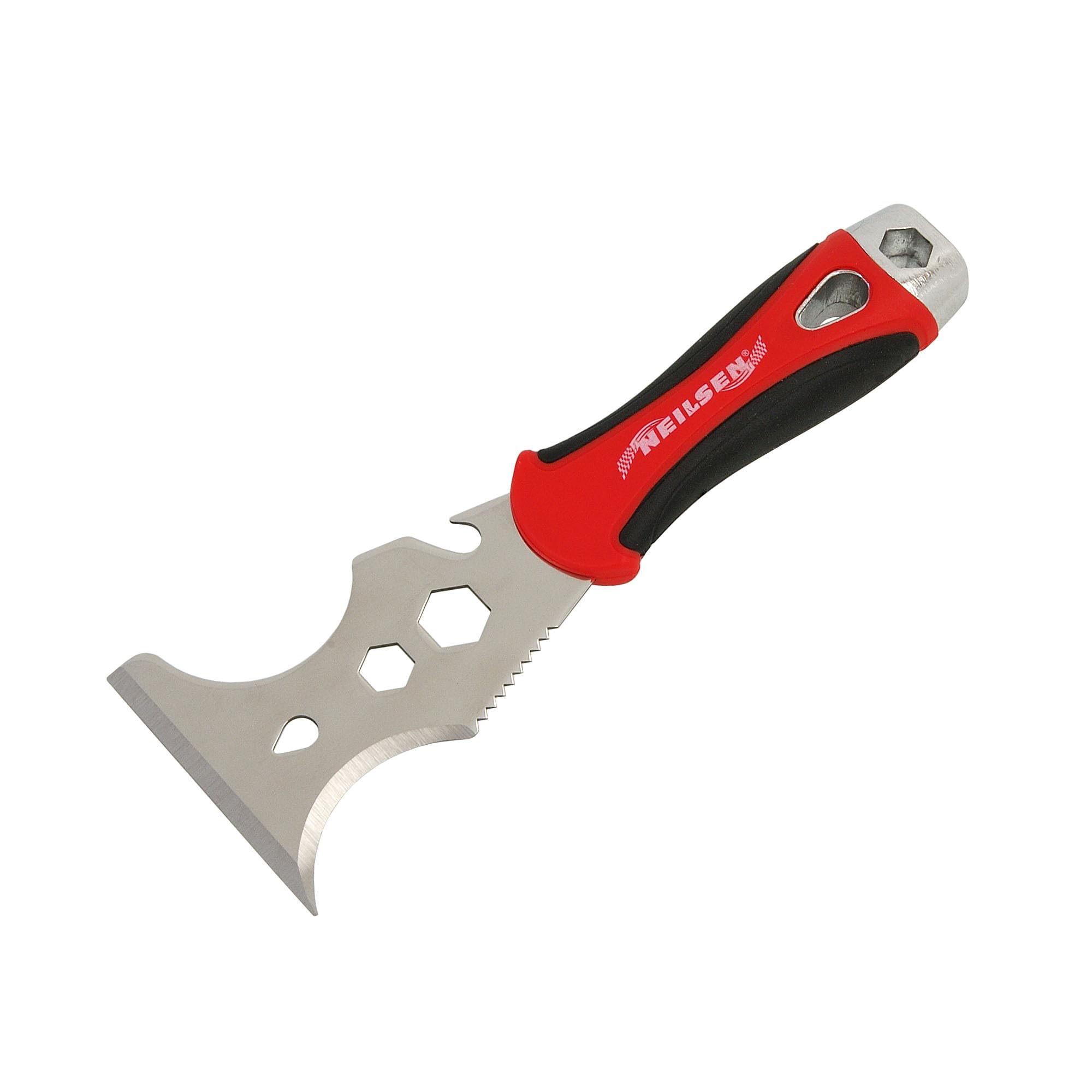 Neilsen CT2383 5-in-1 Scraper Multi-Tool with Anti-Slip Soft Grip Handle for Various Scraping Tasks