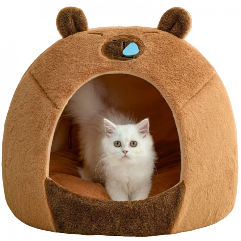 Niche pour chien et chat capybara : le panier chaud des chiots aimés