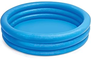 Intex Crystal Blue Kids Outdoor Inflatable 66" x 15" Swimming Pool
