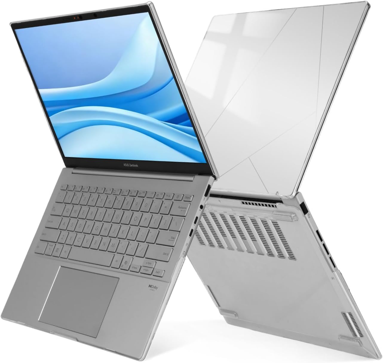 MOSISO Case Compatible with ASUS Zenbook 14 inch OLED 2026 2025 2024 Release (Model: UX3405M / UX3405C), Lightweight Protective Plastic Hard Shell Case Cover, Crystal Clear