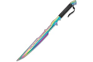 Black Legion Atlantis Fantasy Sword with Sheath: Unparalleled Fantasy Realism for a Striking Impression
