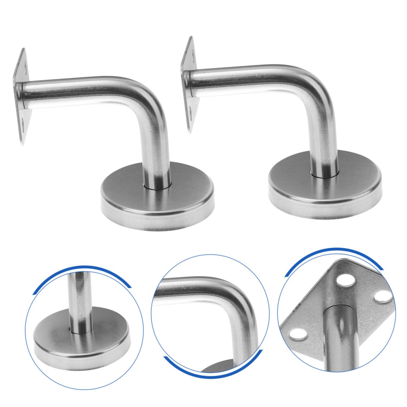 Supporto Corrimano in Acciaio Inox per Scala, 5 Pezzi