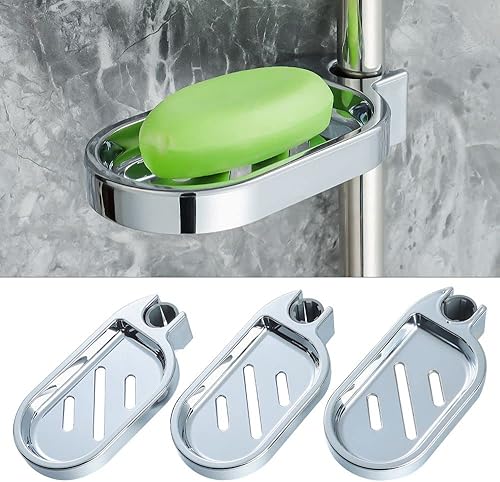 Miniatura 5 de Paquete de 2 jaboneras ajustables para baño, baño, ducha, jabonera, soporte para 0.866 in