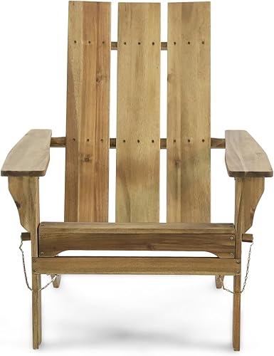 Miniatura 3 de Foldable Adirondack Chair Wood Rustic Folding Design Backyard, Patio, Poolside Summer Charm