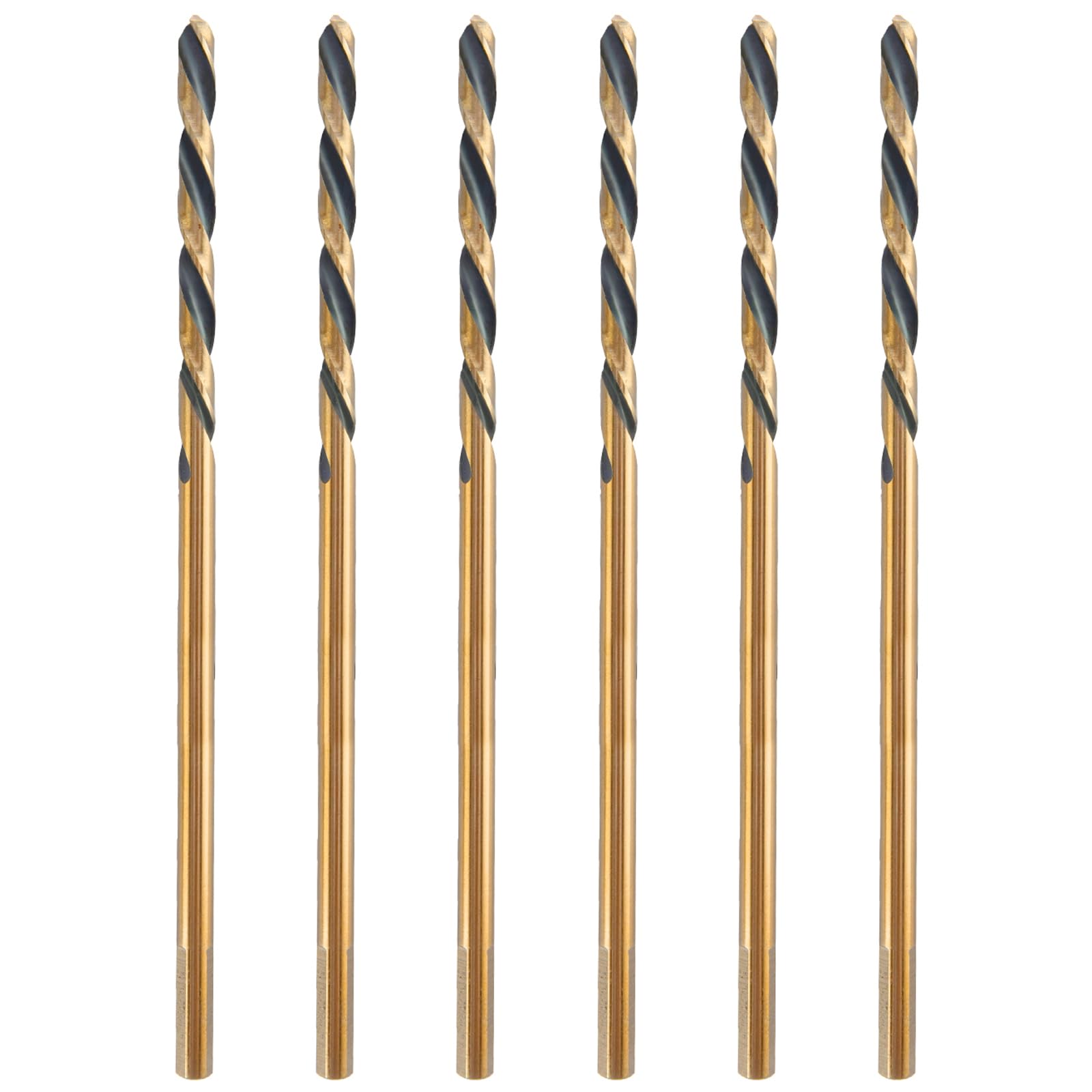 Extra Long Drill Bits - 6 Pack M2 HSS -7 Extra Long Drill Bits - 6 Pack M2 HSS -7