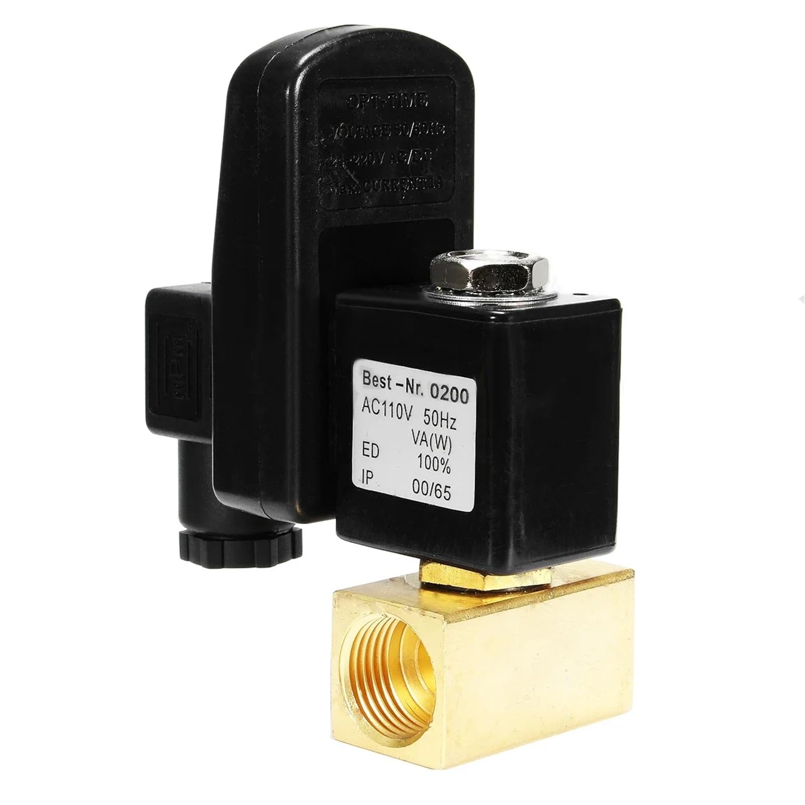 Válvula de drenaje de 1/2" con temporizador electrónico for compresor de aire, tanque de gas, válvulas de drenaje automáticas de 2 vías for filtros y cilindros de aire.(AC110V)