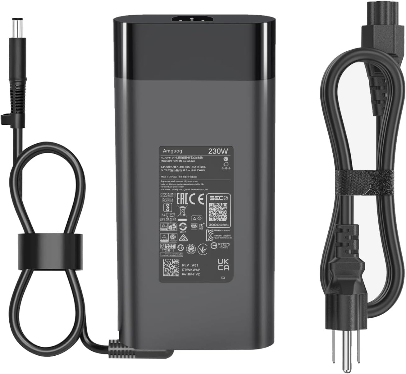 230W 19.5V 11.8A AC Adapter Charger Compatible with HP ZBook 17 G1 G2, ZBook 15 G1 G2, EliteBook 8770w 8760w 8740w 8570w 8560w, for HP 230W Docking Station A7E38AA A7E34AA, P/N: 608432-001