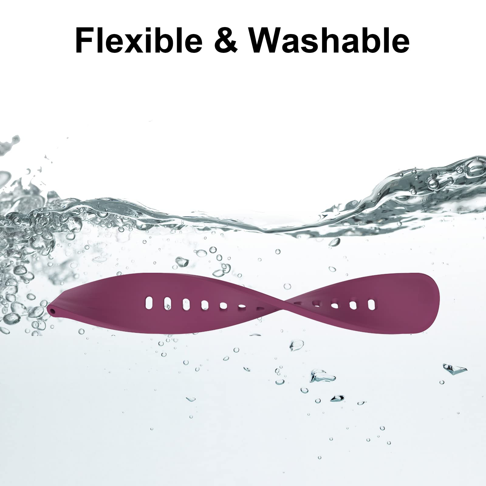 woednx Cinturino di ricambio da 20 mm per Smart Watch, sgancio rapido in morbido silicone delicato sulla pelle, cinturino per smartwatch