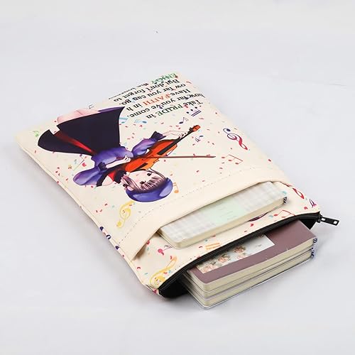 Miniatura 7 de Regalos de violín, funda protectora de libro para amantes del violín, jugadores de violín, regalos para estudiantes, funda protectora (funda de