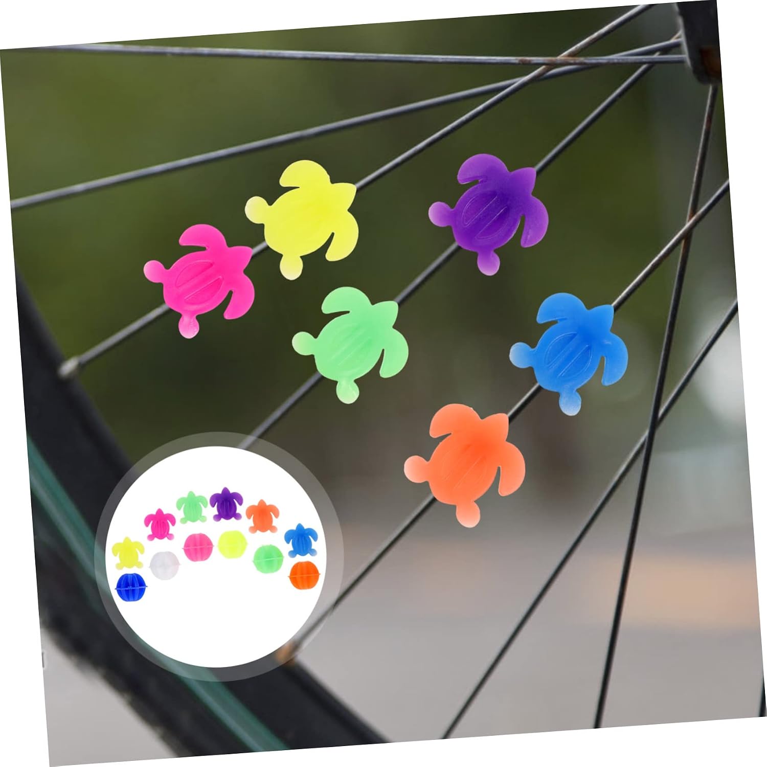 61pcs Bike Charms Bicycle Decorations for Girls Cute Bike Accessories Pride Beads Cyclists Men