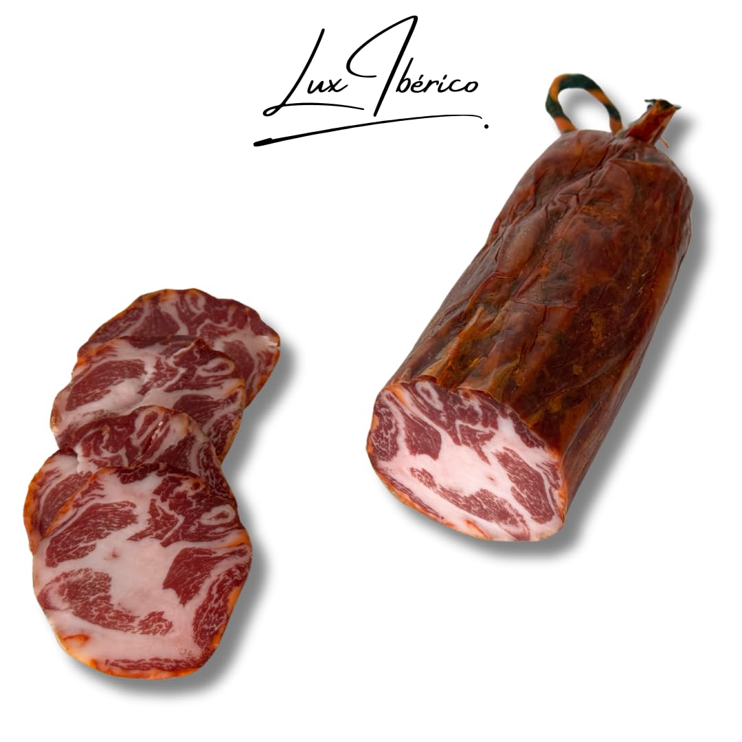 LUX IBÉRICO - Coppa Ibérica – Embutido Tradicional - Origen Extremadura - Envasado al Vacío - 600g