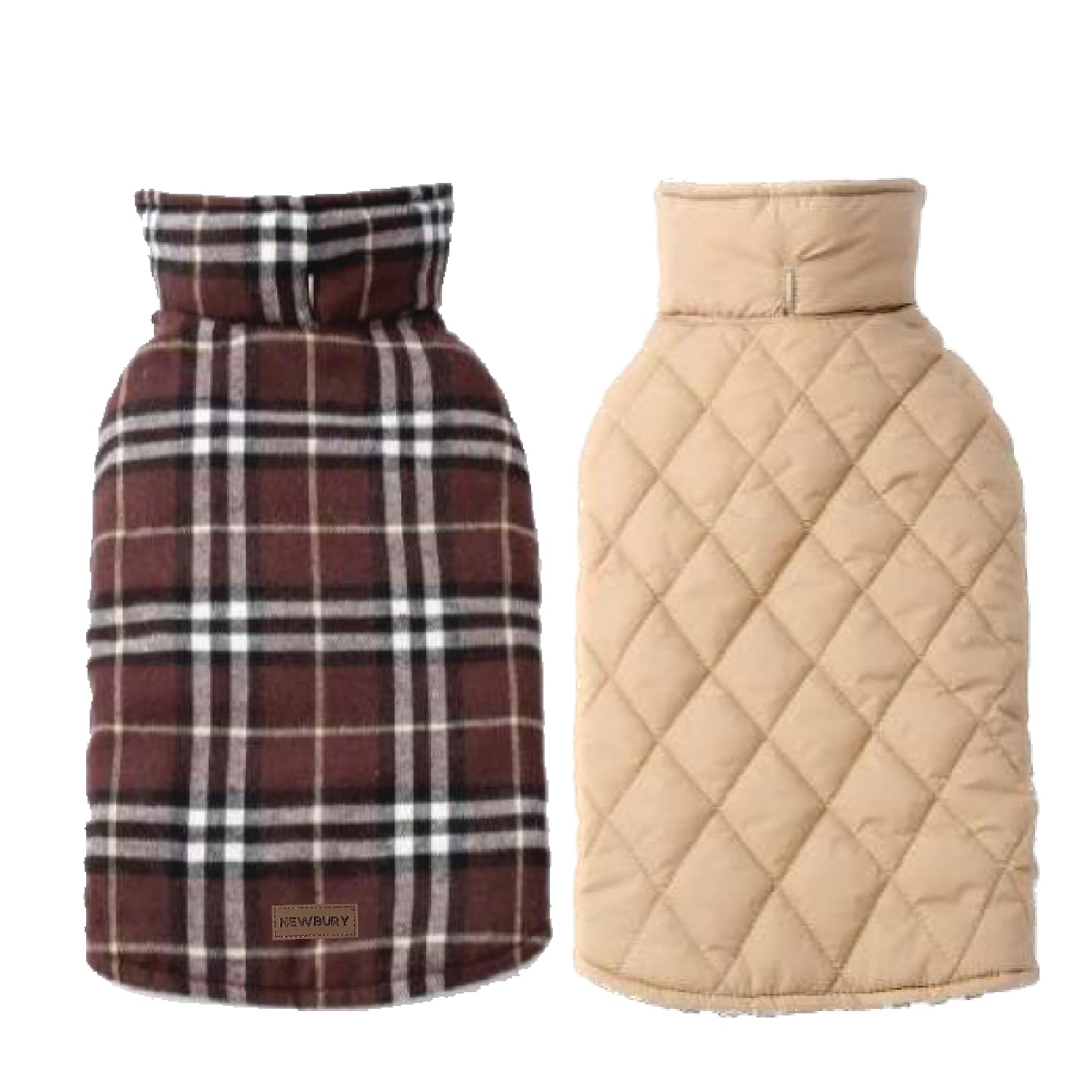 Manteau d'hiver pour chien Newbury marron XL imperméable et réversible style britannique