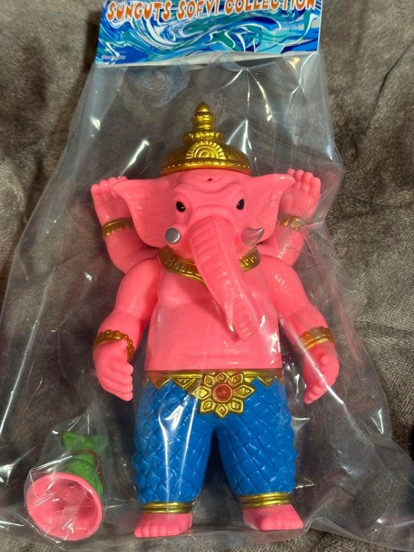 サンガッツ本舗 ガネーシャ ソフビ ピンク成形 フィギュア サンガッツ