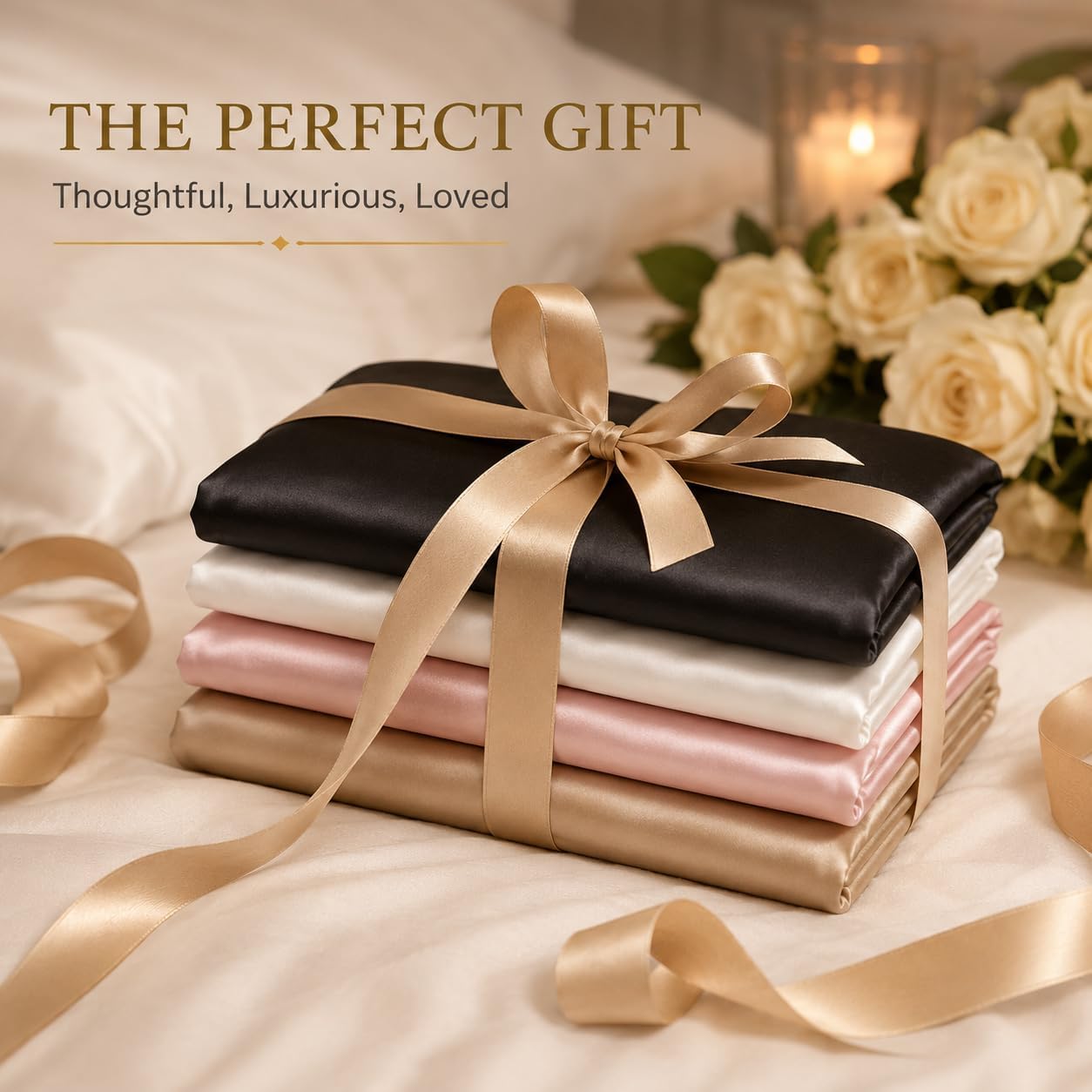 Silky Satin Pillowcases Queen 2 Pack Hair Care Pink 20 x 30
