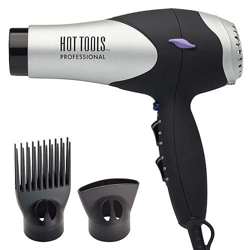 Miniatura 1 de Hot Tools Pro Artist Turbo Styling - Secador de pelo  Ligero y silencioso, platanegro, 1 unidad (paquete de 1)