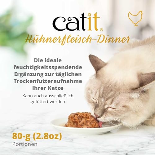 Miniatura 9 de Catit Cena de pollo con pato y patata - Alimento húmedo hidratante y saludable para gatos de todas las edades