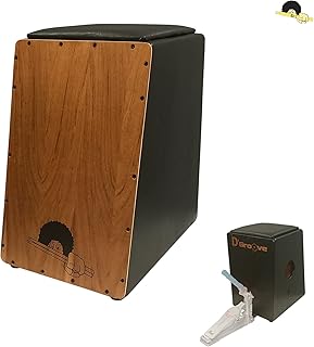 Cajon eletroacústico inclinado dgroove duo 2 em 1 / com microfone