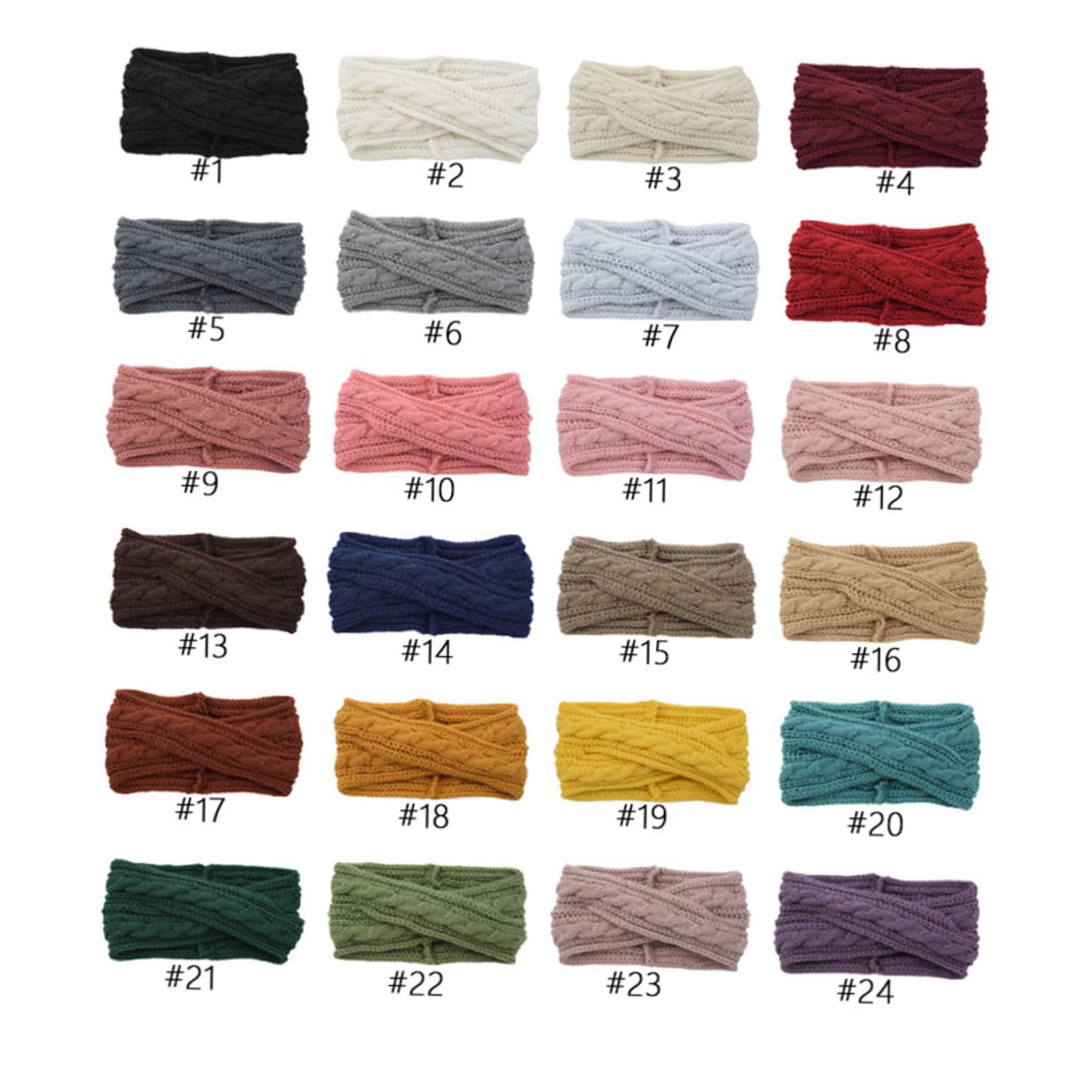 LALAFINA 9stücke Teiliges Gestrickte -haarbänder Für Damen Stirnbänder Und Gelb Für Winter-accessoires Vielseitig Für Kosmetik Sport Und Wellness