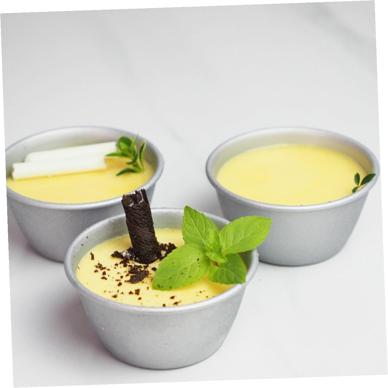 Cabilock 4 Sätze Teiliges Muffin Und Puddingformen Wiederverwendbare Backformen Antihaftbeschichtet Für Muffins Eier Pudding Und Desserts Für Zuhause Und Gastronomie 6 Stück * 4