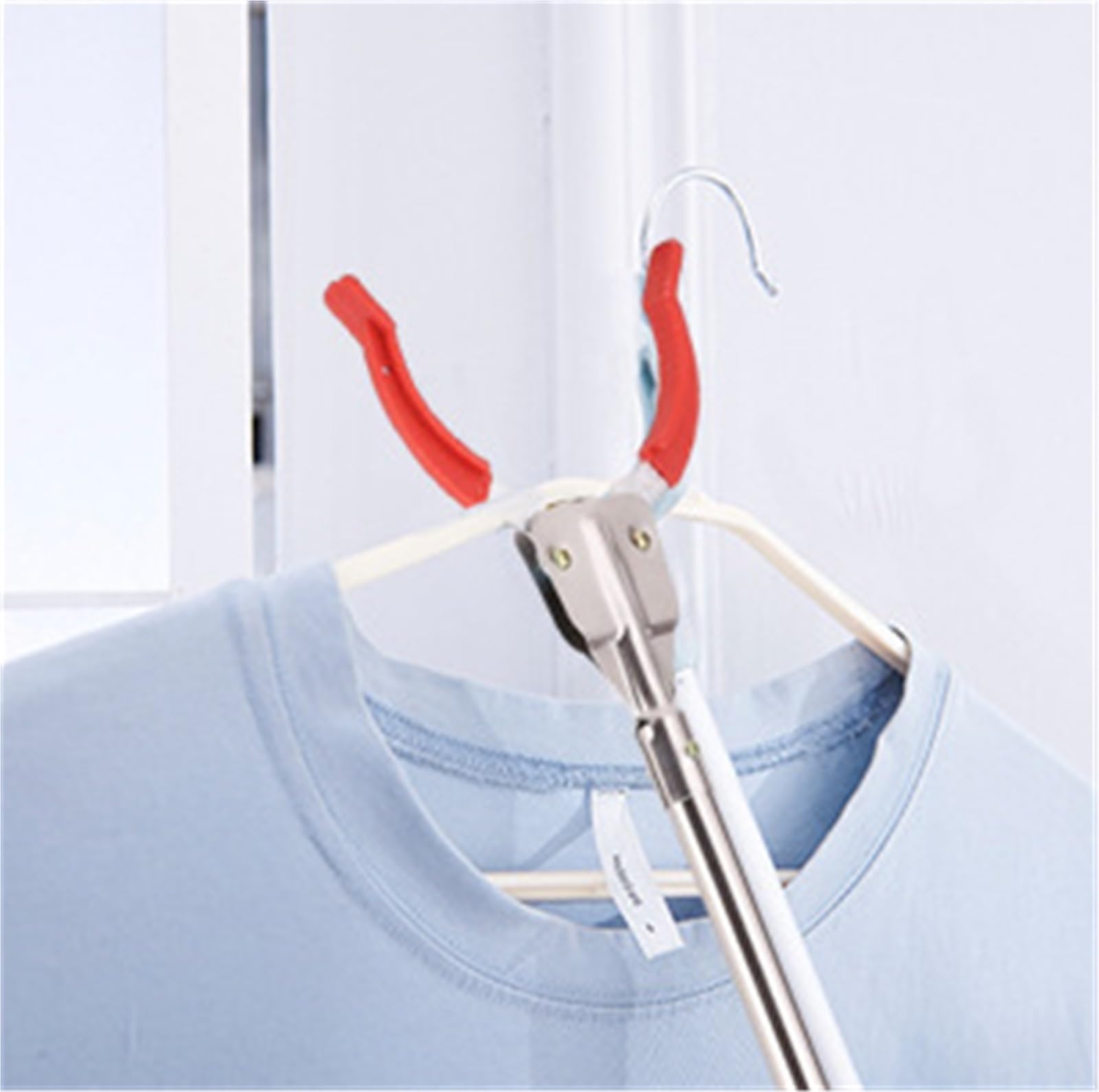 Pinza Raccogli Oggetti per Anziani Raccoglitrice Multifunzionale in Acciaio Inossidabile Grabber Pick-up Handling Tool Reacher Raccoglitori di Rifiuti Pinza Raccogli Rifiuti per Adulti(Rot)