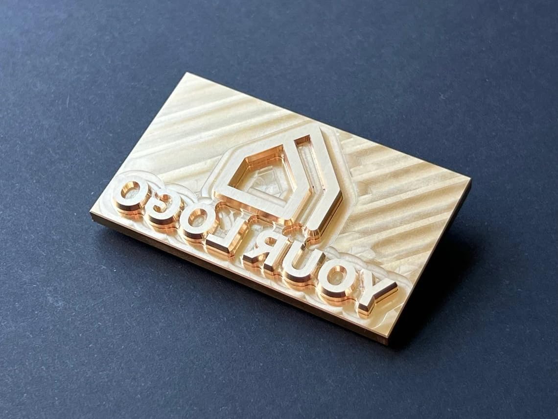 Tpfoon Brass Custom Leather Stamp Press Embossing Branding Tool- Customized Logo Stamp For Vegetable Tanned, Personalized Branding Iron For Meat Wood Paper Plastic