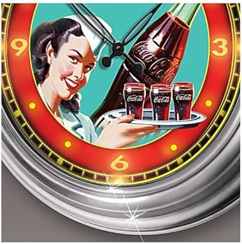 Coca-Cola レトロ掛け時計 Amazon.com: The Bradford Exchange COCA-COLA Atomic Clock Featuring