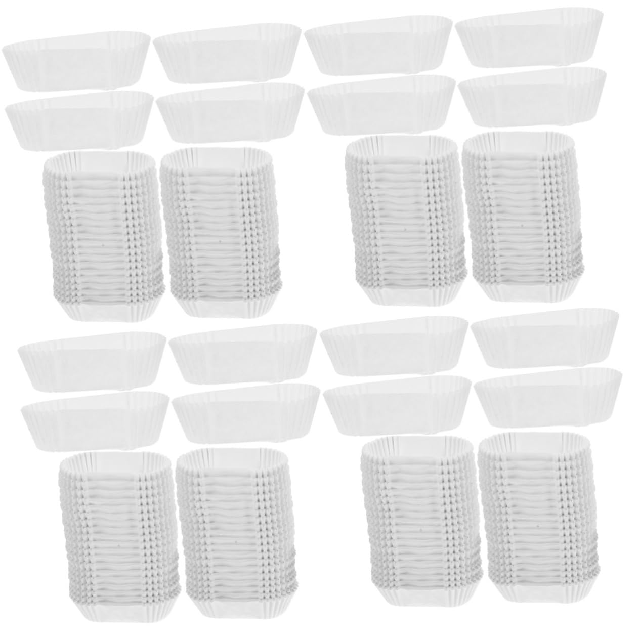 Cabilock Tazas Forma De Pasteles Unidades De Hornear Resistentes Altas Cupcakes Muffins Y Decoraciones De Fiestas 1000 Piezas*4