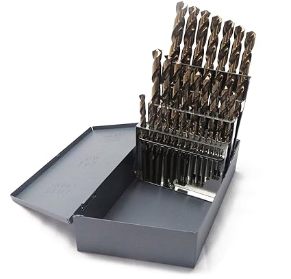 TopLine Drill Bit Set M42 Cobalt Fractional 1/16-1/2