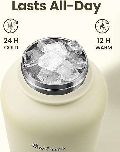 Miniatura 4 de Botella de agua para perro de 34 onzas, dispensador de botellas de agua para perros de acero inoxidable con cuencos desmontables para alimentos y