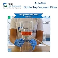 Vista 5 de Foxx Life Sciences Paquete de 24 filtros de vacío desechables Estériles Autofil con membrana PES esterilizante, 16.9 fl oz