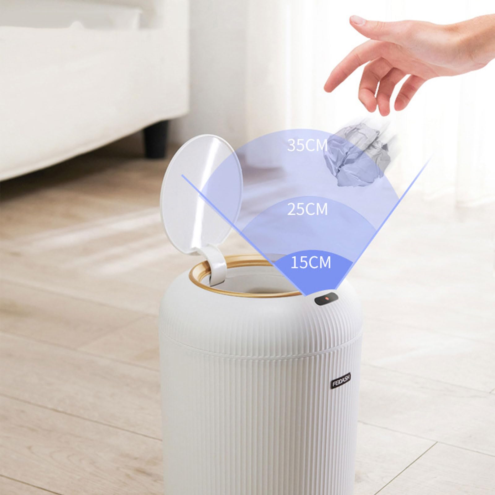Dispenser per pattumiere da 9, 5 l / 10 l, Plantare Antiscivolo, sensori Automatici, pattumiera da Cucina, per Cucina/Camera da Letto/Soggiorno/casa, bidone Automatico