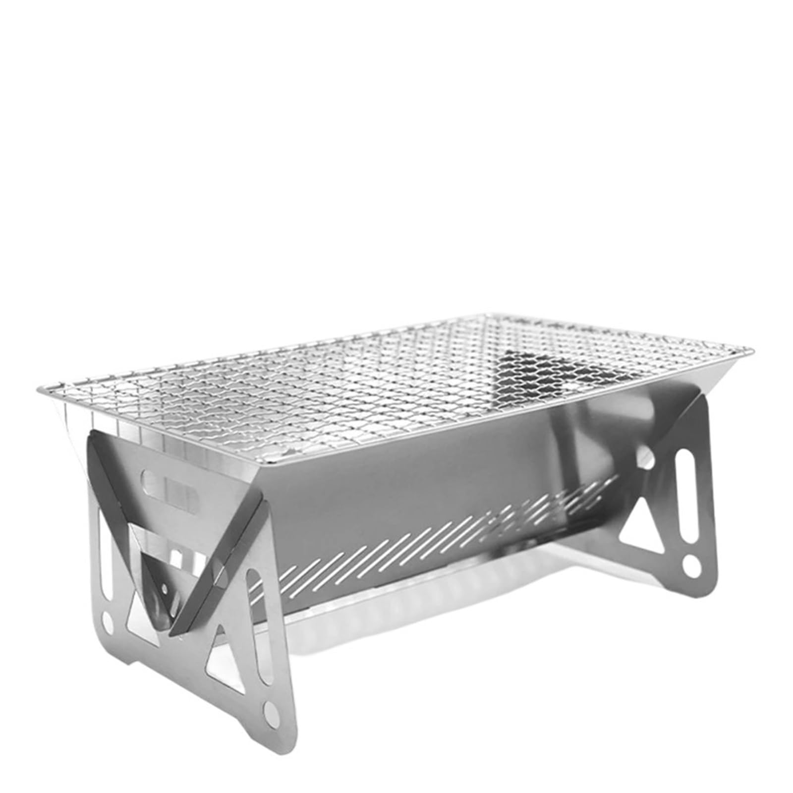 Parrilla Plegable Portátil Y Estufa Calefactora.