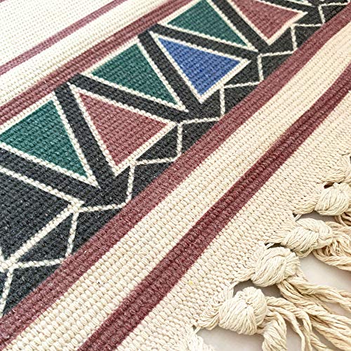 Ukeler Cotton Boho Rugs 2'×3' Decorative Bohemian Kilim Rug Entryway Thin Throw Rug Washable Outdoor Doormats #TOP4