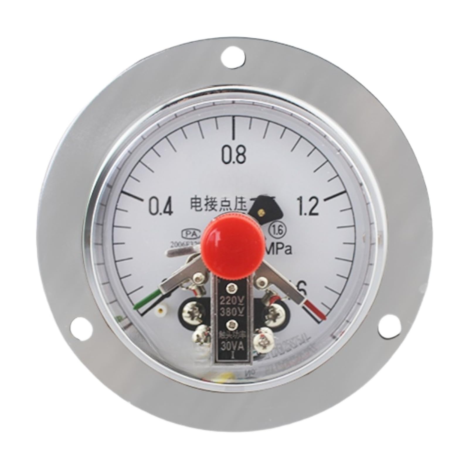 Manómetro de contacto eléctrico asistido magnéticamente 100ZT vacío 0-1.6MPA(0 ～ 16 MPA)