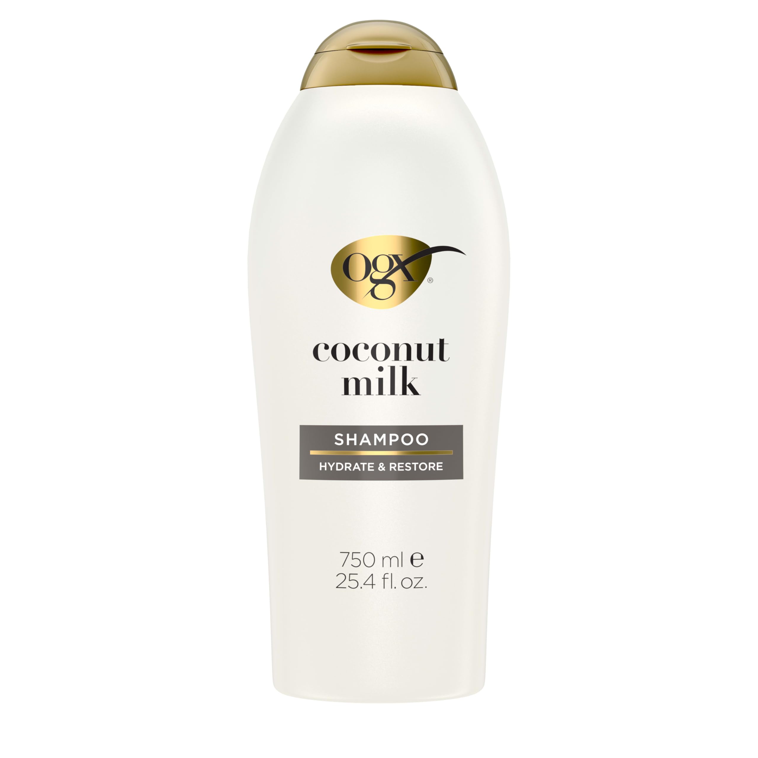 Nourishing Coconut Milk Shampoo for Strong, Healthy Hair - With Coconut Oil, Egg White Protein, Sulfate & Paraben-Free - 25.4 fl oz
