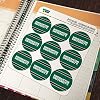 Binghamton University Stripes Planner Calendar Scrapbooking Crafting Stickers #4