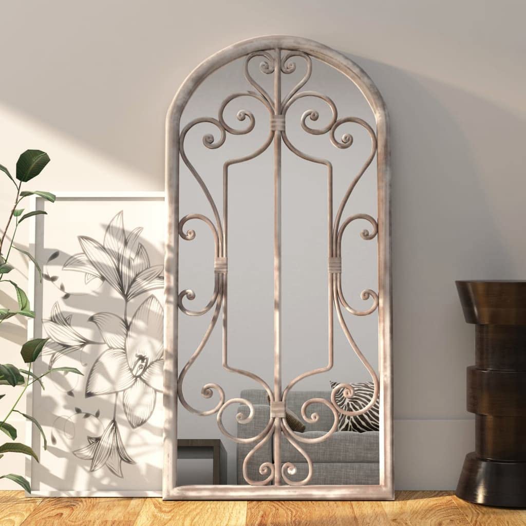 AJJHUUKI Decor-Mirrors-Mirror Sand 100x45 cm Iron for Indoor Use