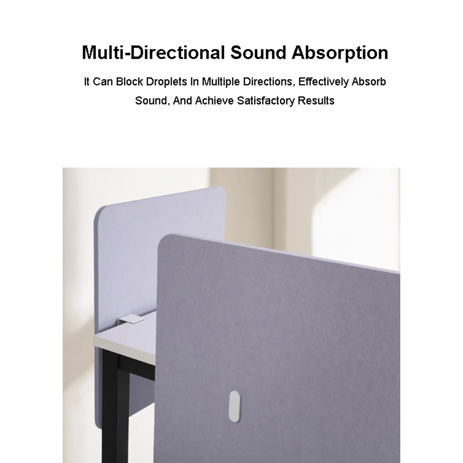 Separador Clamp-on Acoustic Desk Divider 47 x 24 cale Panel prywatyzujący ekran pochłaniający dźwięk Cubicle Desktop Separator for Classroom Office Library Divisor