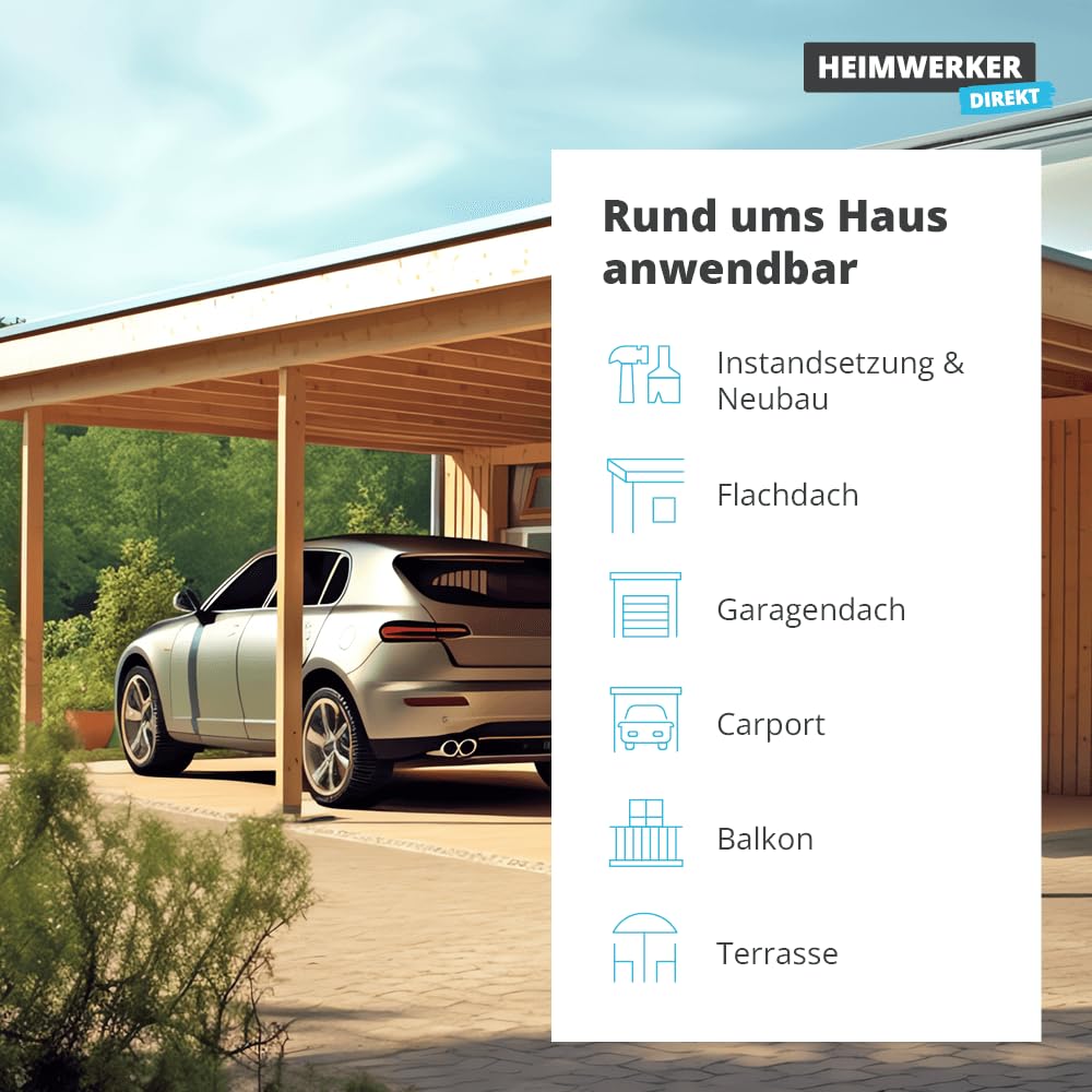 3,5 kg Alfa proteXos ETAG Flüssigabdichtung 1K silbergrau – Dachabdichtung | Profi-Qualität - UV- und witterungsbeständig - wasserdampfdiffusionsfähig - Made in Germany