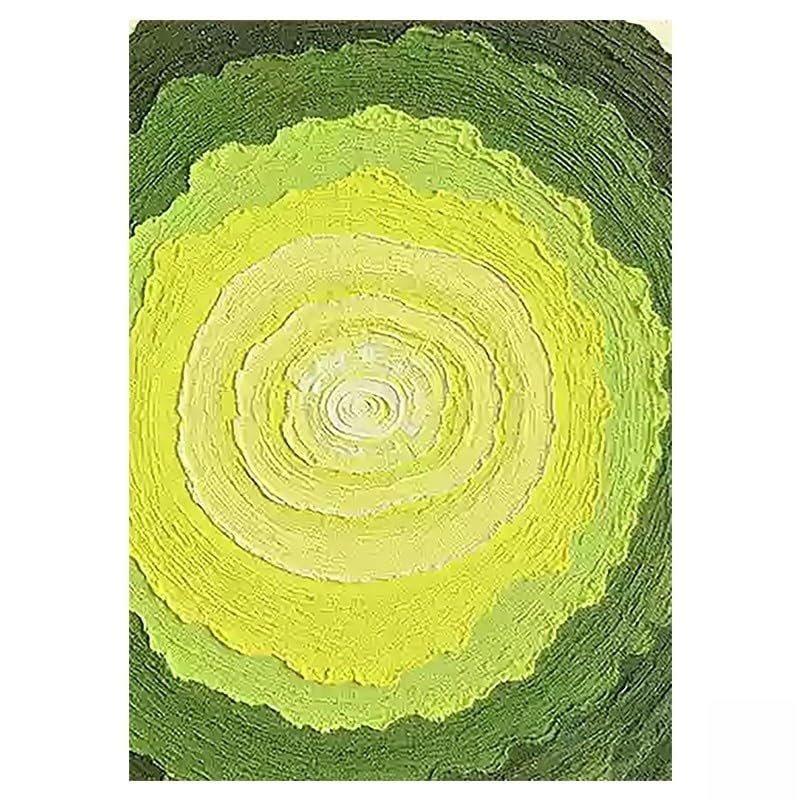 Peintures à l'huile sur toile abstrait vert et grand art mural moderne pour chambre