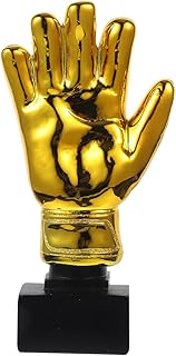 Didiseaon Award Trophies Goalkeeper Trophy Gloves Shape Large Gold Trophy Cup for Match Sports Spelling Bee Championships Tournaments Competitions (10.43 X 5.12 Inches)