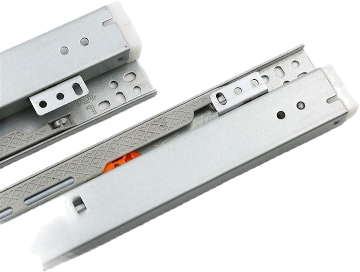 Bottom Mounting Jewelry Track Watch Showcase Slide Bread Cabinet Cushioning Damping Guide Three Rails(10 inches)