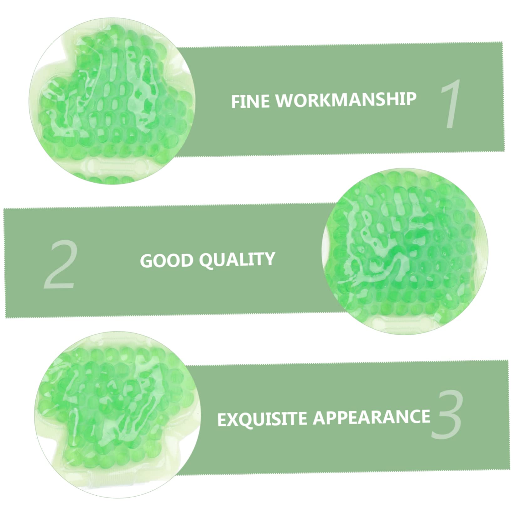 FOMIYES 3 Pz impacco termico da polso Freddo gel da polso borsa del ghiaccio in gel borsa del ghiaccio con supporto per le borsa del ghiaccio per il supporto del polso pvc Green