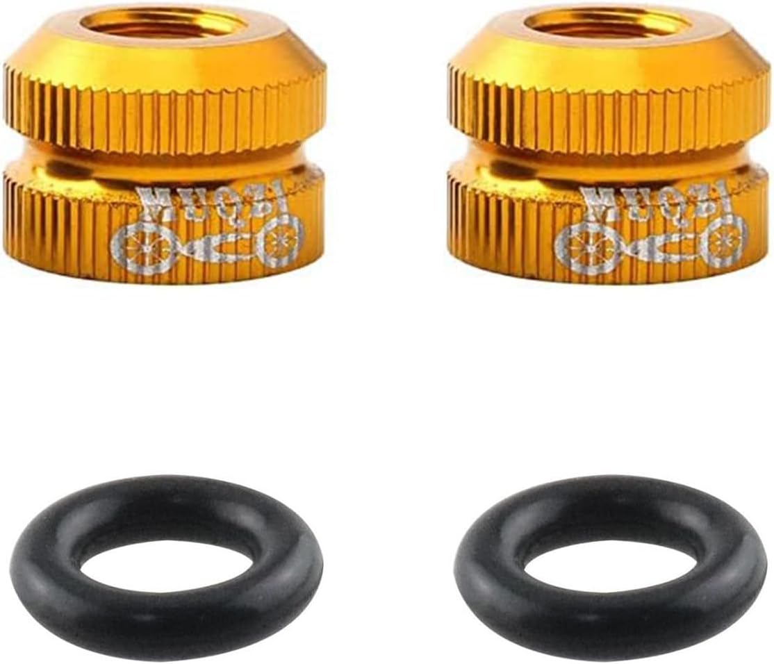 Larimuer 2PCS Bike Vacuum Tire Valve Nut, Bicyle Inner Tube