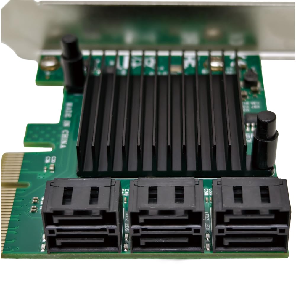 Amazon | エアリア SATA3.0 6ポート PCI Express x4 接続 ASM1062 +