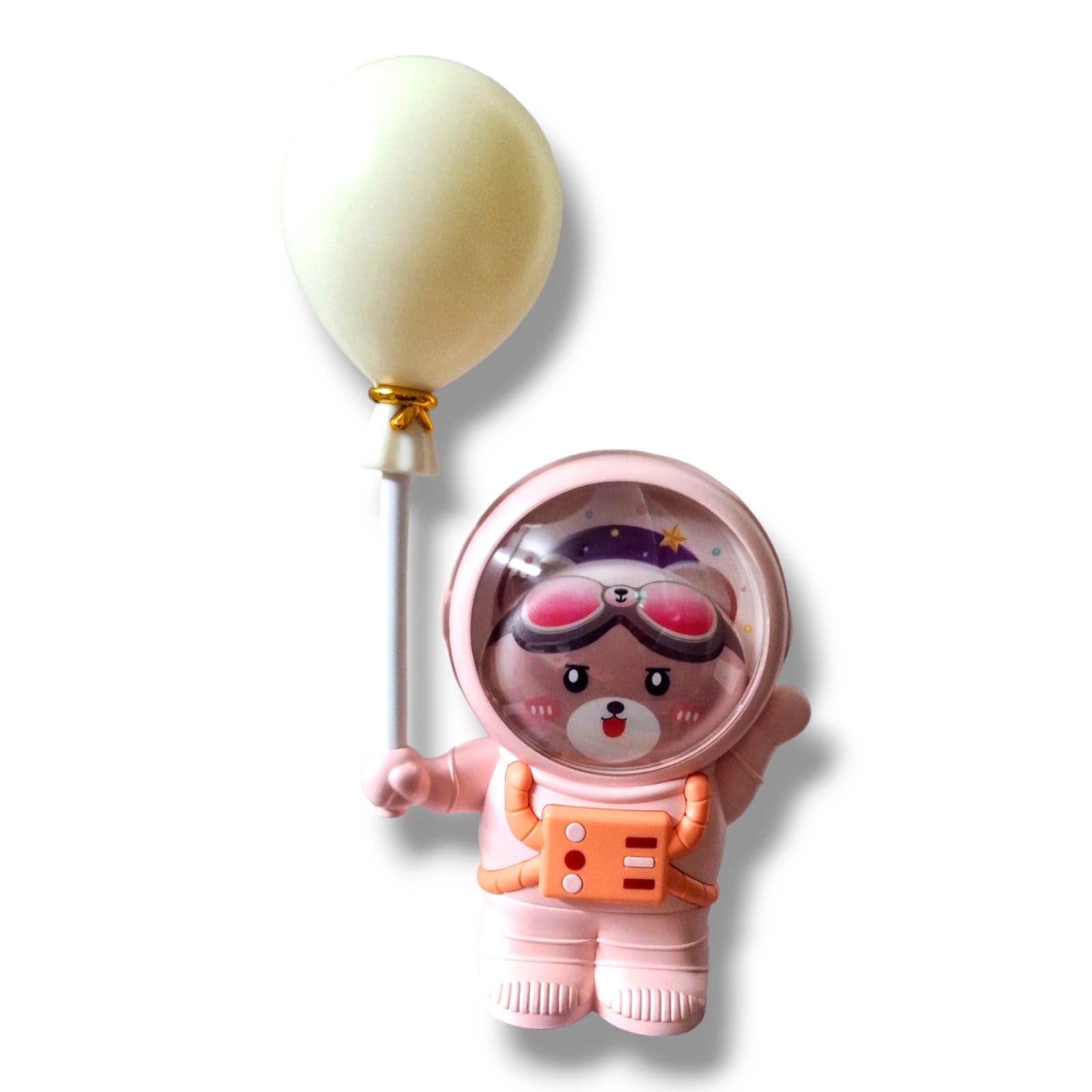 CARU CRAFT Desk Lamp Cartoon Shaped Manual Pencil Sharpener, Table Sharpener Machine with Rechargeble LED Light Table Lamp for School, Office, Stationery Gift for Birthday (Bear Pink) 4